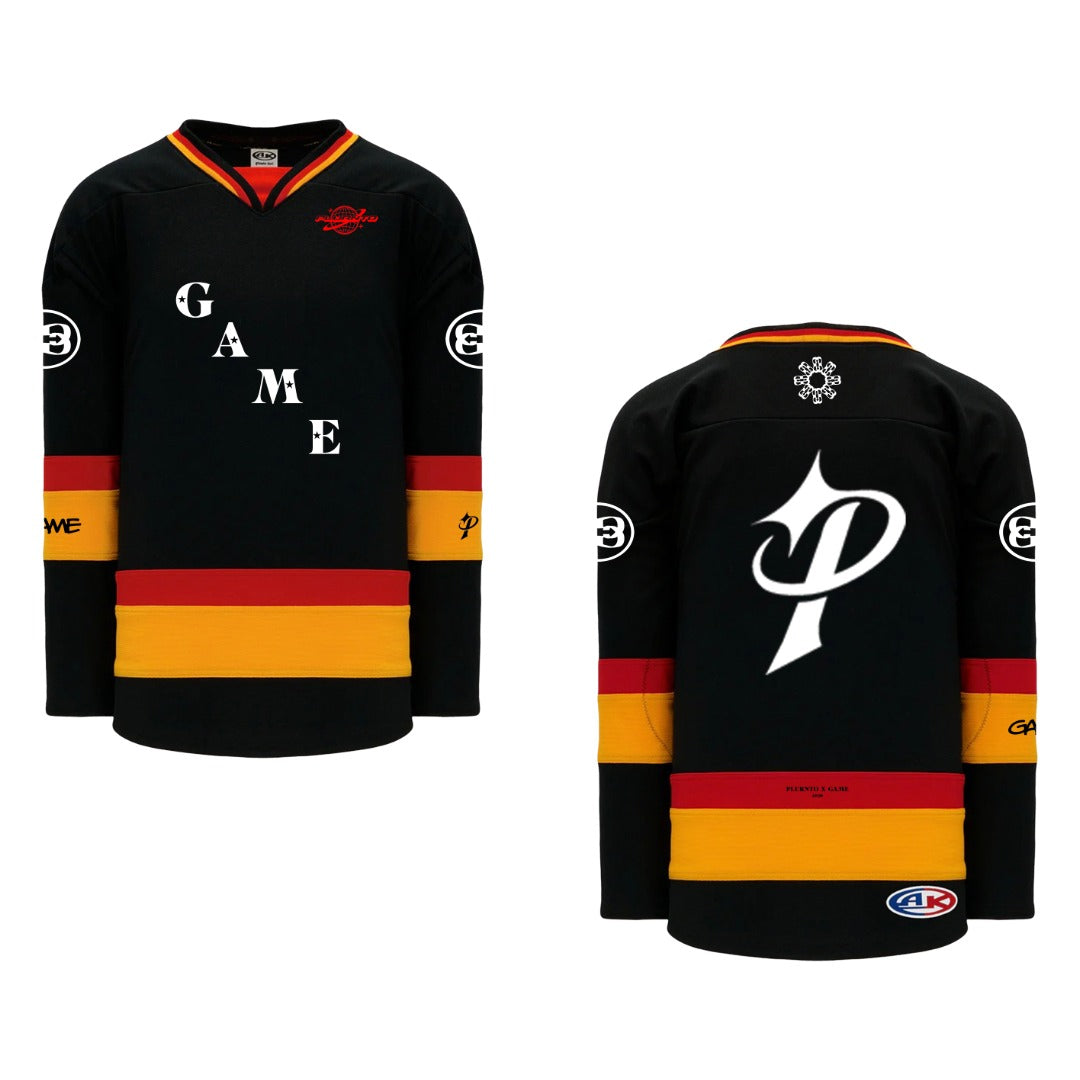 GAME x PLURNTO Hockey Jersey (Black)