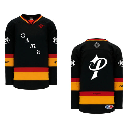 GAME x PLURNTO Hockey Jersey (Black)